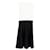 Sandro Edda Two-Tone Knitted Mini Dress in White Cotton Polyester  ref.1291920