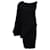 Vestido midi drapeado asimétrico de viscosa negra de Tom Ford Negro Poliéster  ref.1291923