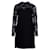Valentino Garavani Valentino-Kleid mit Spitzenärmeln aus schwarzer Seide  ref.1291962