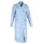 Sportmax Faux Leather Trench Coat In Light Blue Polyester  ref.1291971