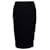 Jupe crayon Christian Dior en laine noire  ref.1291976