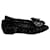 Dolce & Gabbana Sapatilhas de renda enfeitadas com cristal em viscose preta Preto Fibra de celulose  ref.1291977