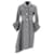Abrigo con dobladillo y mangas drapeadas de lana gris de Prada  ref.1292005