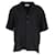 Saint Laurent Chemise boutonnée à manches courtes en soie noire  ref.1292009