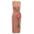 Alice + Olivia Vestido Listrado Cintura Gravata em Viscose Multicolor Multicor Fibra de celulose  ref.1292040