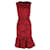 Robe sans manches Oscar De La Renta en coton rouge  ref.1292052