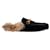 Gucci Princetown Horsebit-Detailed Shearling-Lined Slippers in Black Velvet  ref.1292053