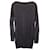 Theory Asymmetric Sweater Dress in Grey Wool  Cotton  ref.1292064