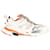 Balenciaga Track Sneakers aus weißem und orangefarbenem Polyurethan.  Kunststoff  ref.1292075