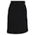 Classique Jupe droite au-dessus du genou Chanel en polyester noir  ref.1292086