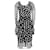Dolce & Gabbana Vestido franzido de manga transparente com bolinhas em poliéster preto  ref.1292092