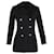 Abrigo de toile con botonadura forrada de Louis Vuitton en mohair negro Lana  ref.1292094