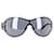 Chanel CC Logo Shield Sunglasses in Black Plastic  ref.1292099