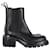 Bottega Veneta Lug Chelsea Boots in Black Calfskin Leather Pony-style calfskin  ref.1292100