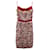 Diane Von Furstenberg Robe superposée à volants en soie rouge  ref.1292115