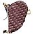 Borsa Saddle Dior Oblique in tela rossa - vista 13