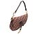 Borsa Saddle Dior Oblique in tela rossa - vista 4