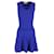Mini-robe à col en V Sandro en viscose bleue Fibre de cellulose  ref.1292130