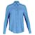 Camisa Joseph de bolinhas com botões em algodão de seda azul  ref.1292158
