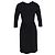 Vestido con falda plisada de algodón negro de Ganni - vista 3