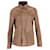Armani Collezioni Buttoned Jacket in Brown Leather  ref.1292205