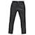 Vaqueros Calvin Klein en piel de cordero negra Negro Cuero  ref.1292222