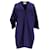 Acne Studios Vestido camisero con adornos de cuero en algodón azul marino  ref.1292224