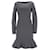 Valentino Flared Hem Dress in Grey Wool  ref.1292226