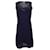 Prada Sleeveless Crochet Dress in Navy Blue Cotton Wool  ref.1292244