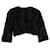 Giacca corta decorata Max Mara in pelliccia di shearling nera Nero  ref.1292248