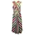 Diane Von Furstenberg Vestido a rayas Mireille en seda multicolor  ref.1292261