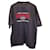 Everyday Balenciaga T-shirt oversize à logo brodé en coton gris  ref.1292266
