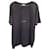 T-shirt Saint Laurent Rive Gauche Distressed in cotone grigio Grigio antracite  ref.1292285