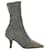 Botines estilo calcetín de punto Yeezy en lona gris Lienzo  ref.1292289