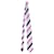 Ermenegildo Zegna gestreifte Krawatte aus violetter Seide Lila  ref.1292316