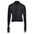 Balenciaga Floral Lace Mock-Neck Gloved Top in Black Polyamide Nylon  ref.1292319