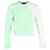 Haider Ackermann Tie Dye Raw Edge Sweater in Green Cotton  ref.1292321