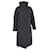 Ganni Long Puffer Coat in Gray Polyamide Grey  ref.1292325