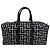 Borsone Balmain Voyage in cotone nero - vista 4