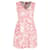 Dolce & Gabbana Minivestido de jacquard floral en poliéster rosa  ref.1292337
