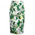 Dolce & Gabbana Falda midi floral en viscosa blanca Fibra de celulosa  ref.1292339