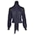 Chloé Chloe Tie-Neck Long Sleeve Knit Top in Black Wool  ref.1292343