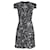 Bedrucktes kurzärmliges Kleid von Michael Kors aus schwarzer Baumwolle  ref.1292358