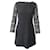 Mini-robe Maje en dentelle découpée en coton noir  ref.1292359