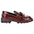 Tod's Joey Chunky Sole Tassel Loafers in Brown Leather  ref.1292373