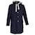 Acne Studios Duffle Coat à capuche en laine bleu marine  ref.1292379