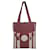 Hermès Hermes Petit H Dream Catcher Tote Bag in Red Leather and Beige Canvas Brown  ref.1292381