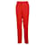 Pantaloni Roland Mouret Lacerta affusolati in crêpe elasticizzato in poliestere rosso arancione  ref.1292389