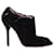 Gucci Beverly Stiefel mit spitzer Zehenpartie und Schleifenbesatz aus schwarzem Wildleder Schweden  ref.1292399