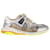 Gucci Ultrapace Sneakers in Silver Leather Silvery Metallic  ref.1292424